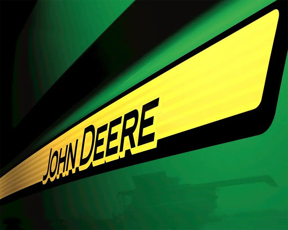 John Deere logo angled