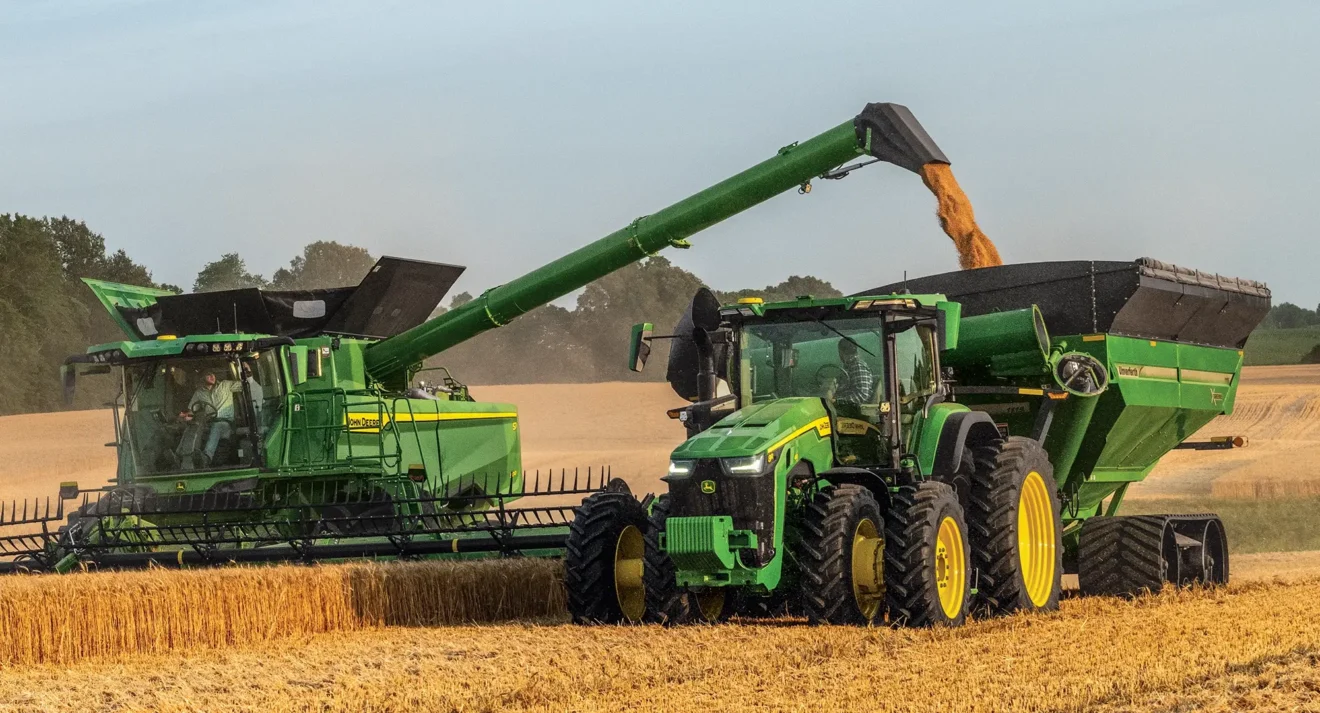 Grain Cart working in field