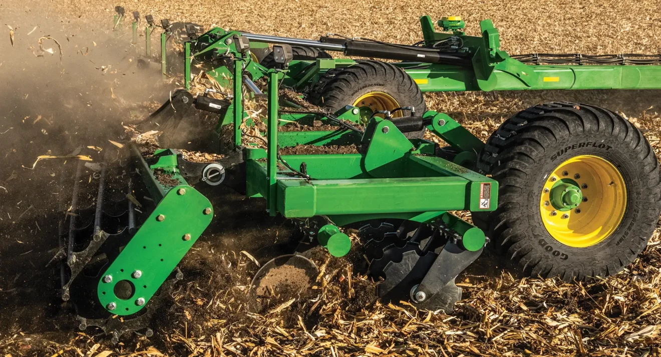 Tillage equipment used in field