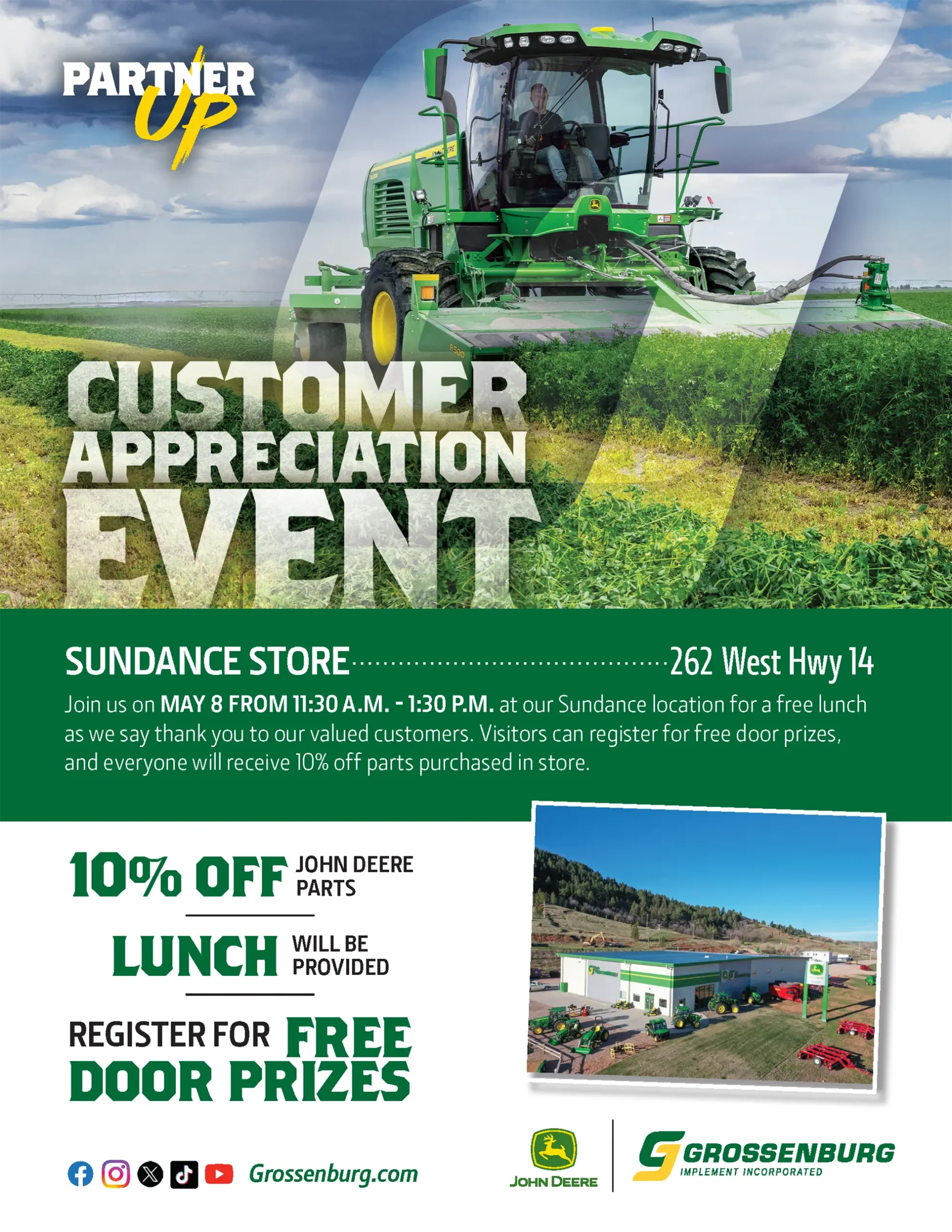 Customer Appreciation Event flyer