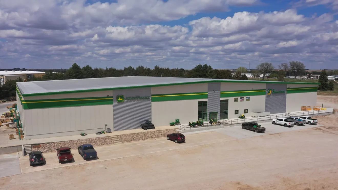 Arial view of Hartington, NE location